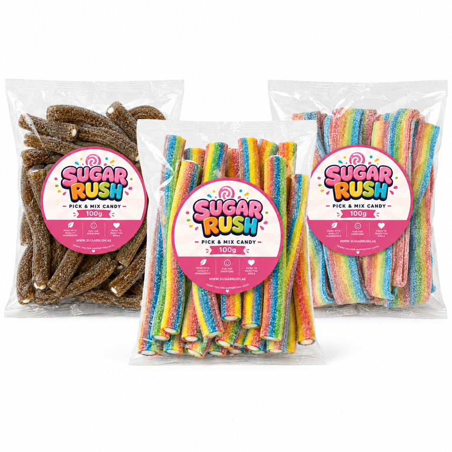 Belts & Pencils Pick & Mix 3-Pack – 300g