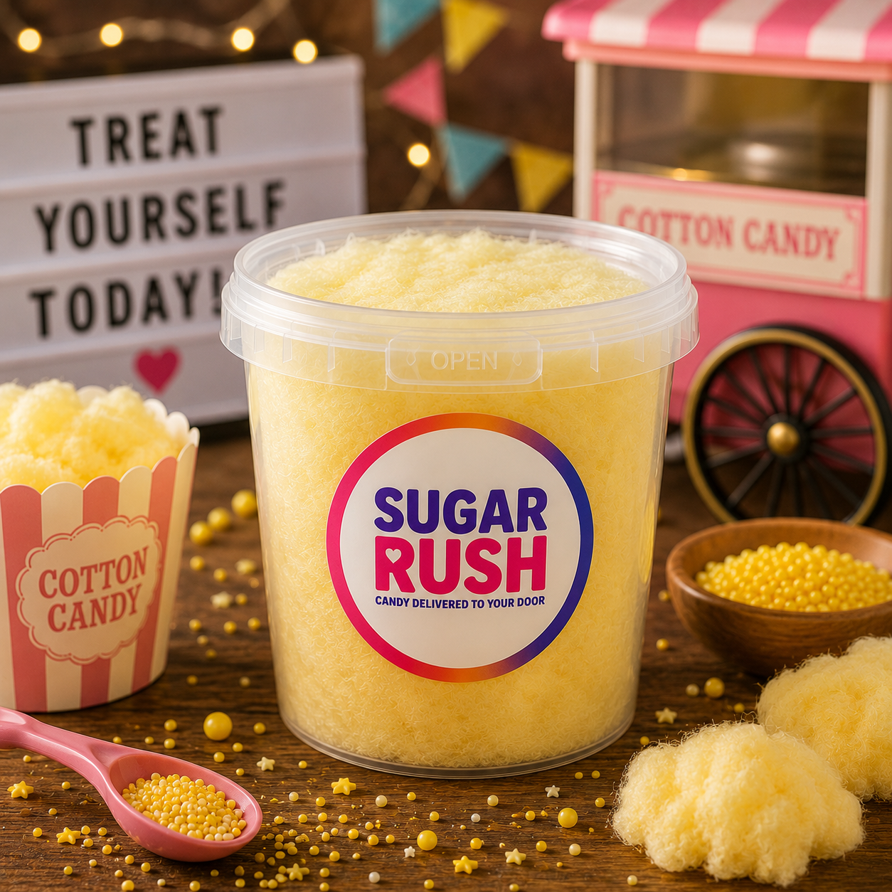 Banana Cotton Candy Tub