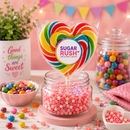 Rainbow Heart Lollipop