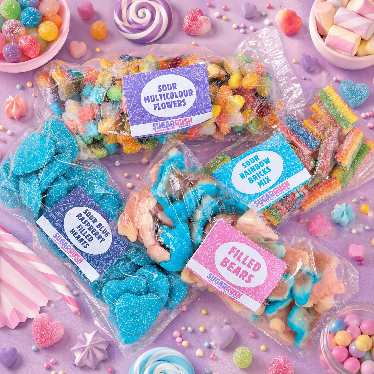 Sugar Rush premium pick and mix sweets
