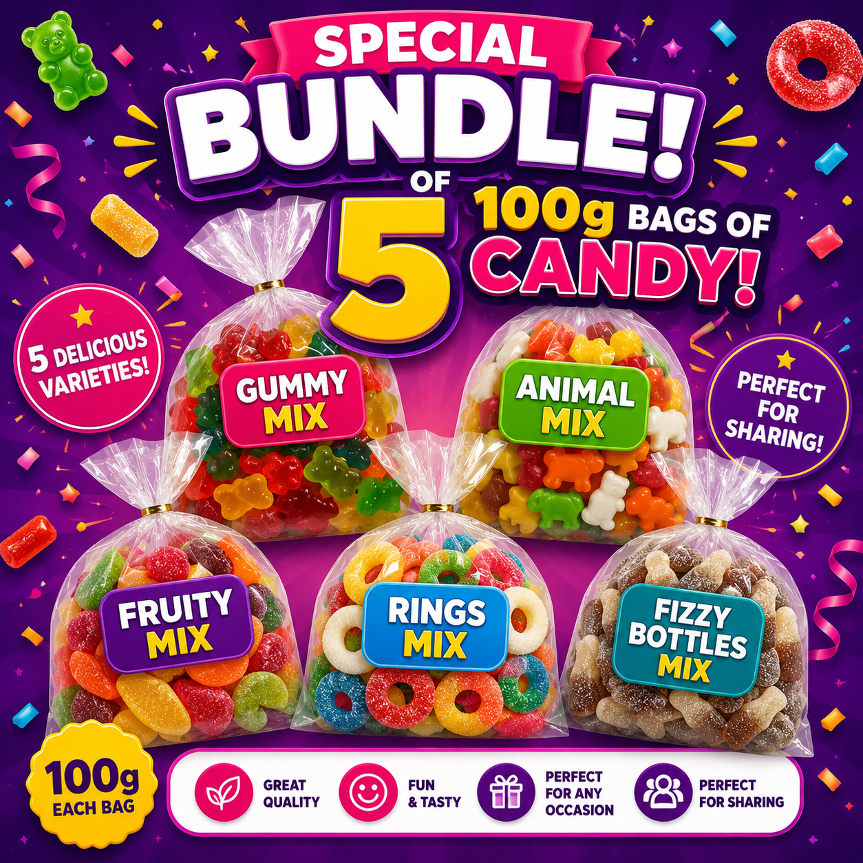 Special Bundle - 5 x 100g Mixes