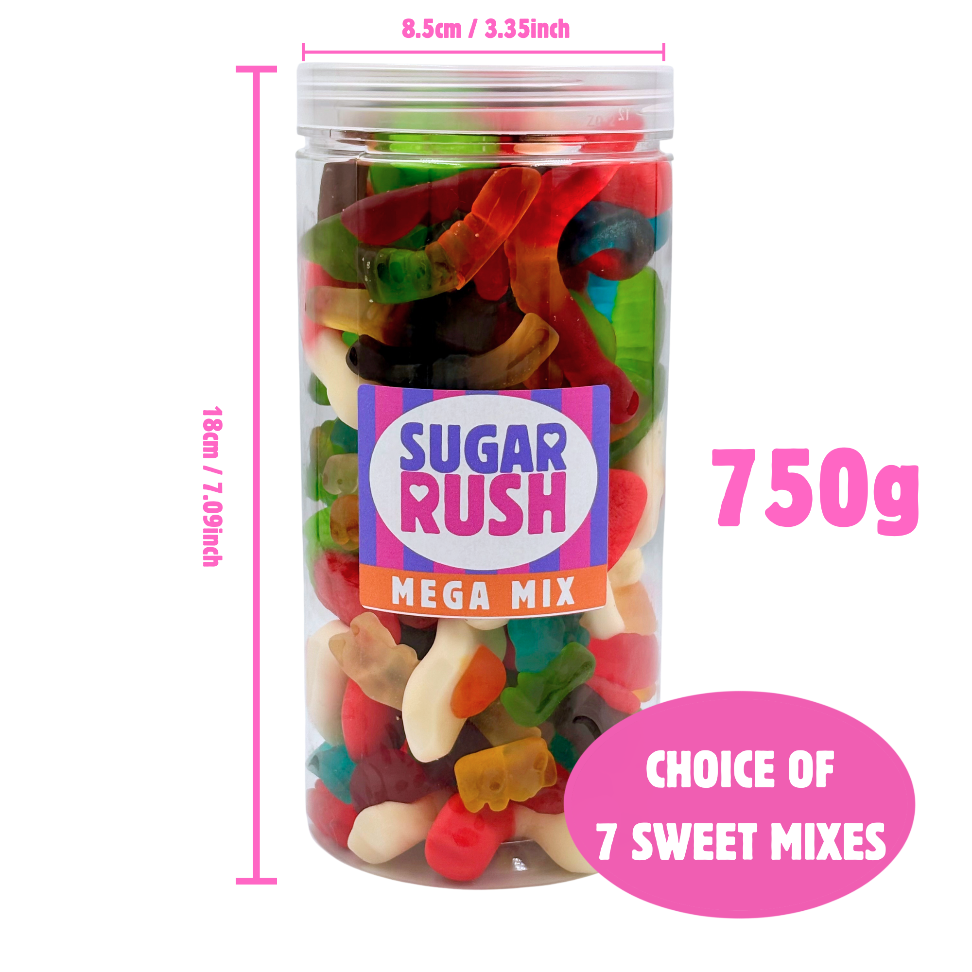 Premium Pick 'n' Mix Candy Gift Jar 750g