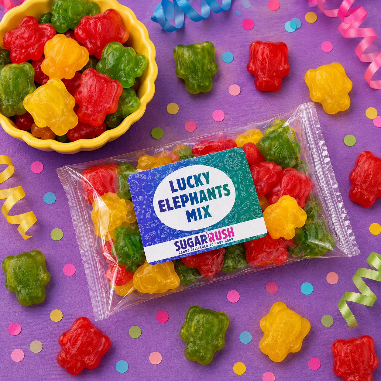 Lucky Elephants Mix Candy Bag