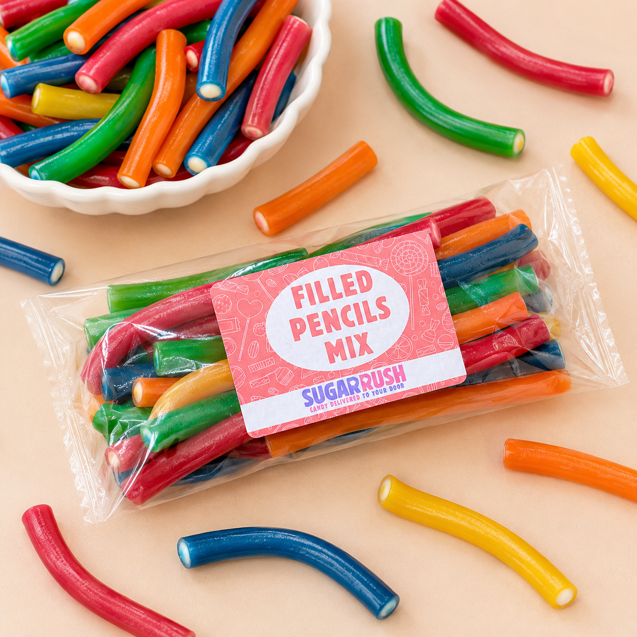 Filled Pencils Mix XL Candy Bag