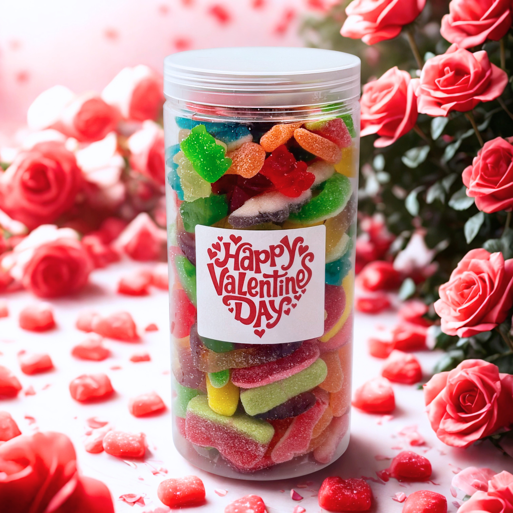 Happy Valentine's Day Candy Gift Jar