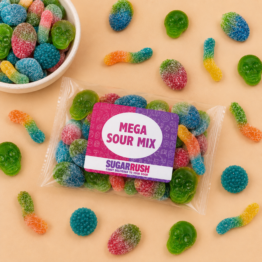 Premium Mega Sour Mix Candy Bag
