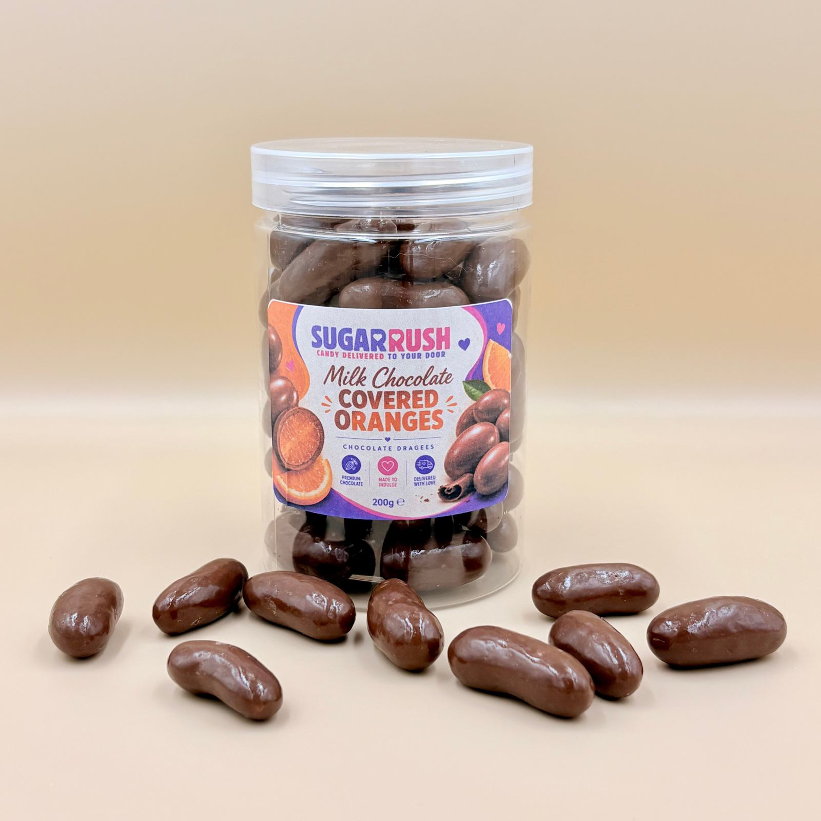 Milk Chocolate Covered Oranges 200g