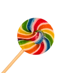 Rainbow Round Lollipop