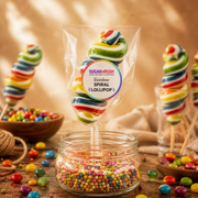 Rainbow Spiral Lollipop