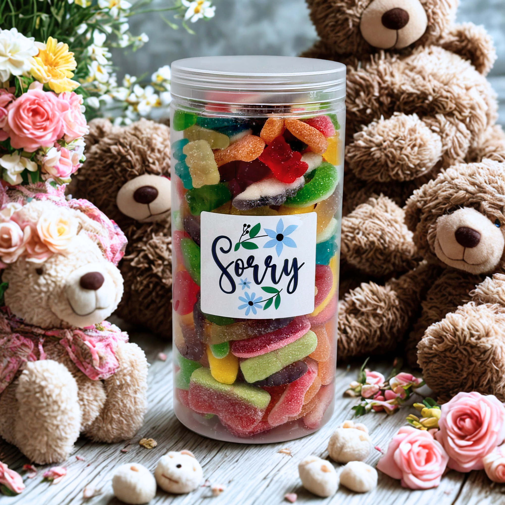 Sorry Candy Gift Jar