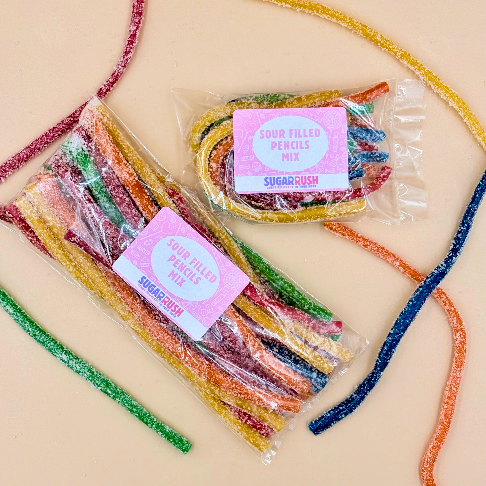 Sour Filled Pencils Mix 100g
