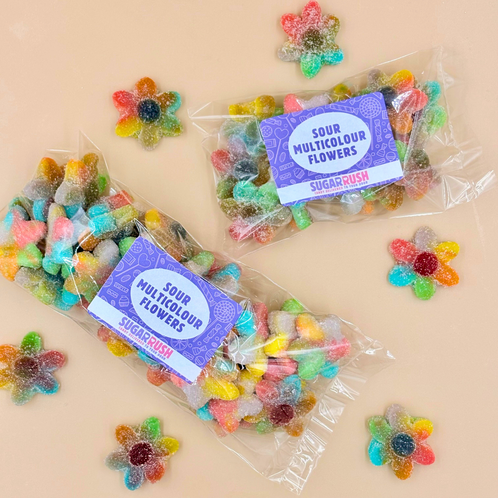 Premium Sour Multicolour Flowers 250g