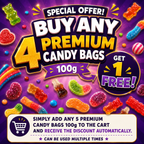 Premium Filled Bears 100g