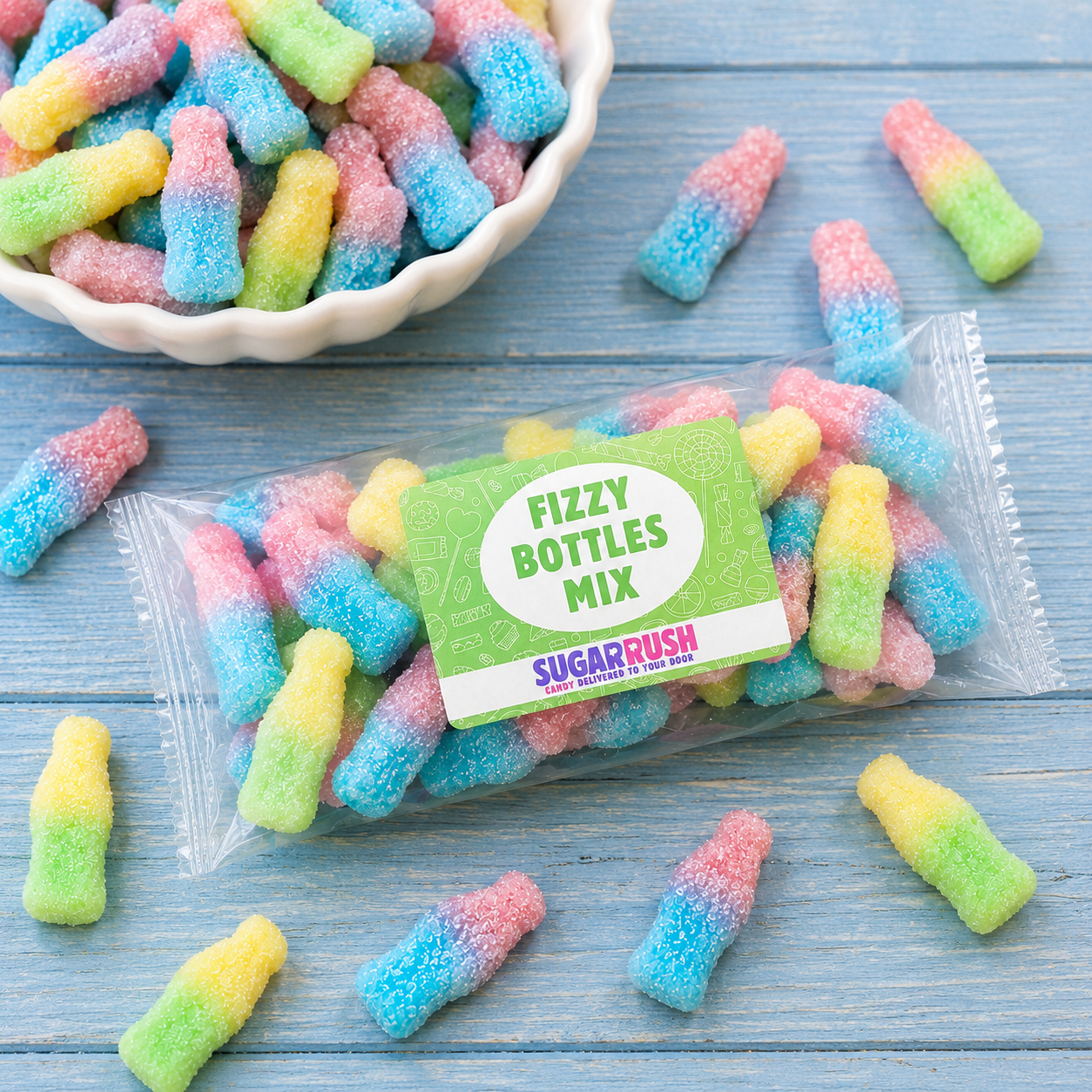 Fizzy Bottles Mix Candy Bag