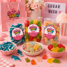 Animal Gummies Pick & Mix 3-Pack – 300g styled for a Sugar Rush sharing moment