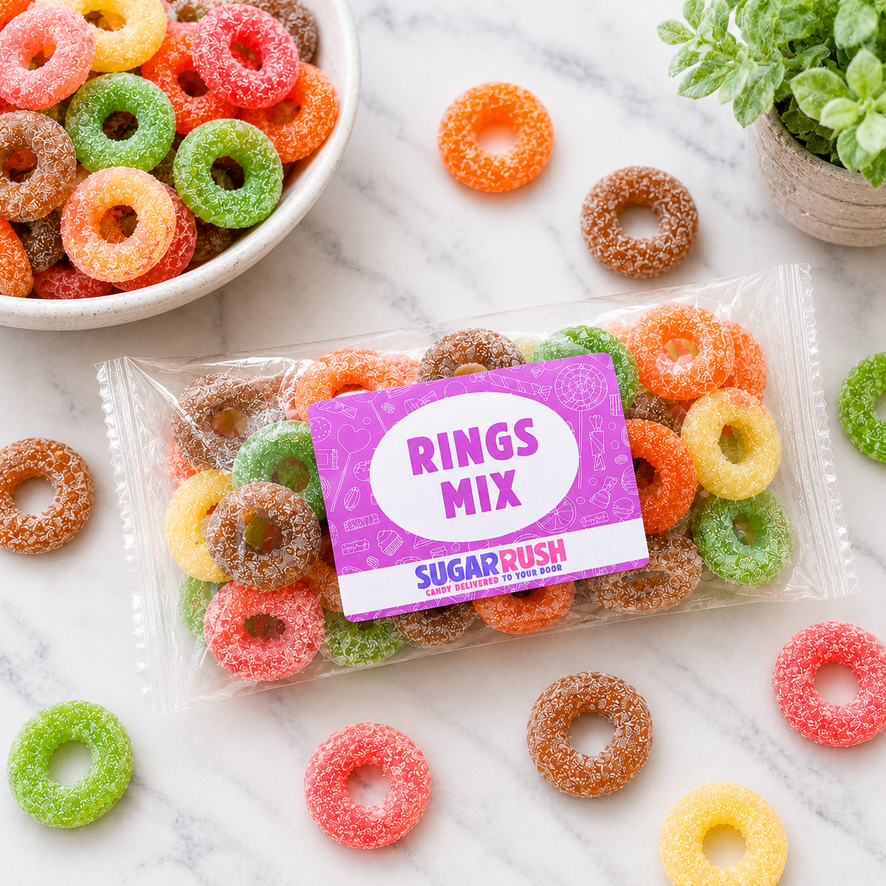 Rings Mix Candy Bag