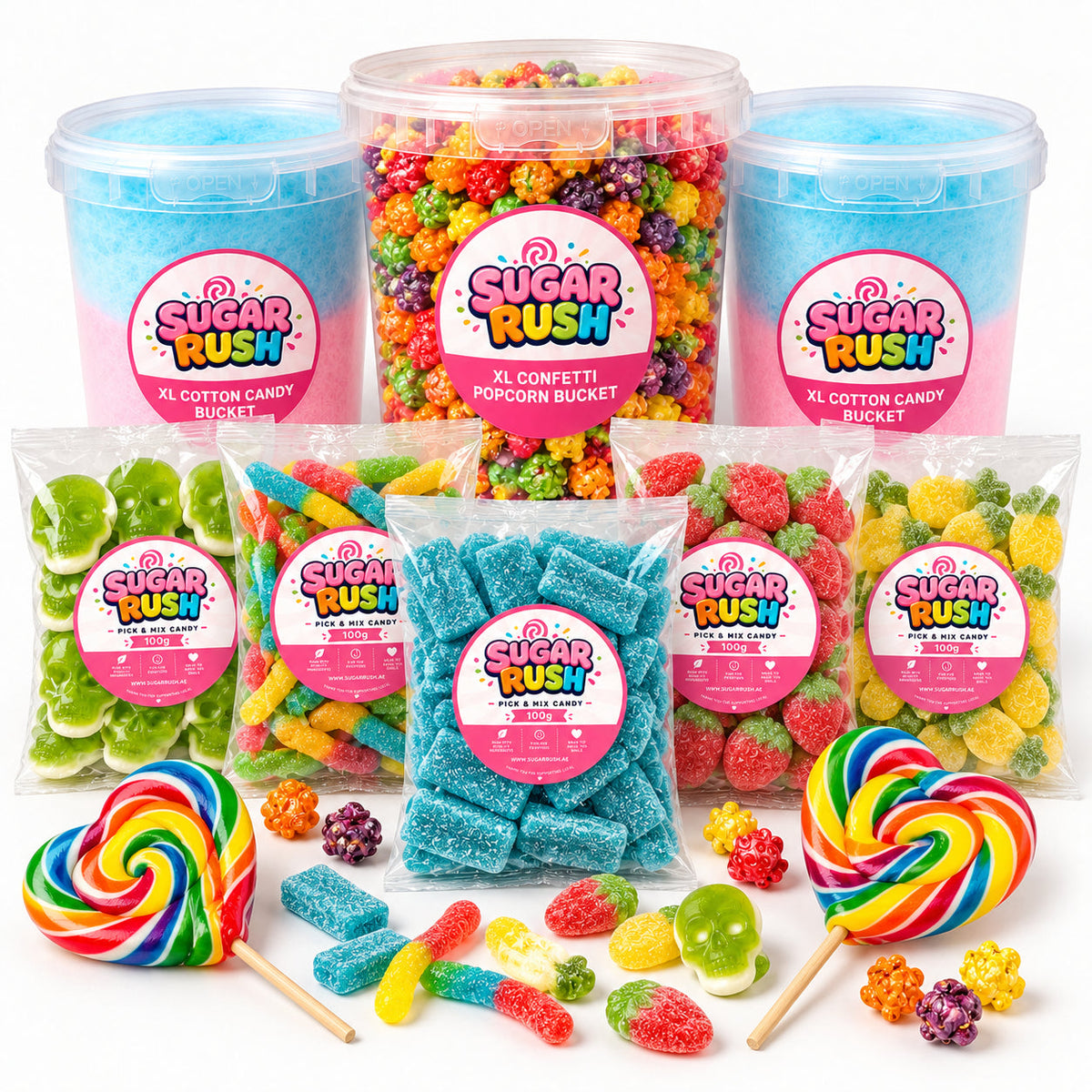 Close-up of the fixed sweets and treats included in Big Night In Bundle