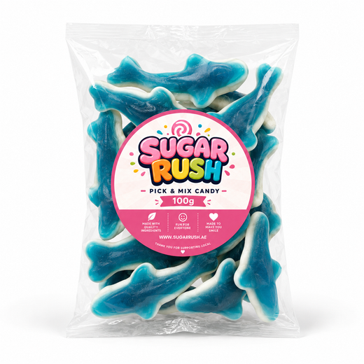 No. 13 Blue Sharks – 100g Sugar Rush 100g bag