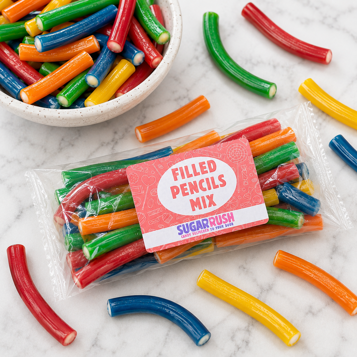Filled Pencils Mix XL Candy Bag