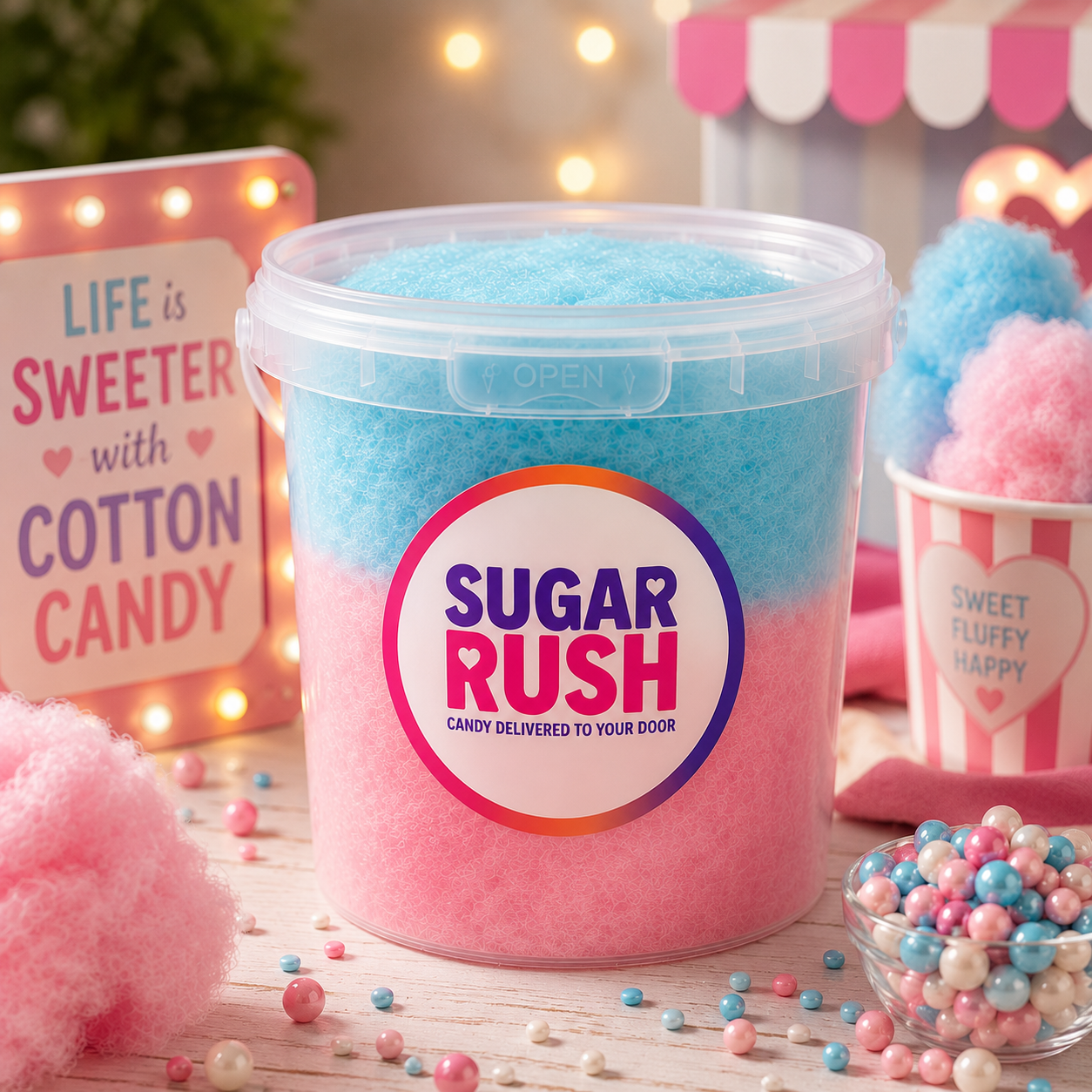 XL Cotton Candy Mixed Bucket