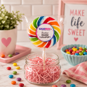 Rainbow Round Lollipop
