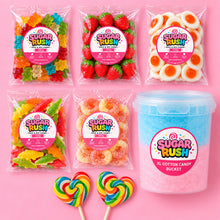 Overhead view showing everything included in Family Sugar Rush Bundle