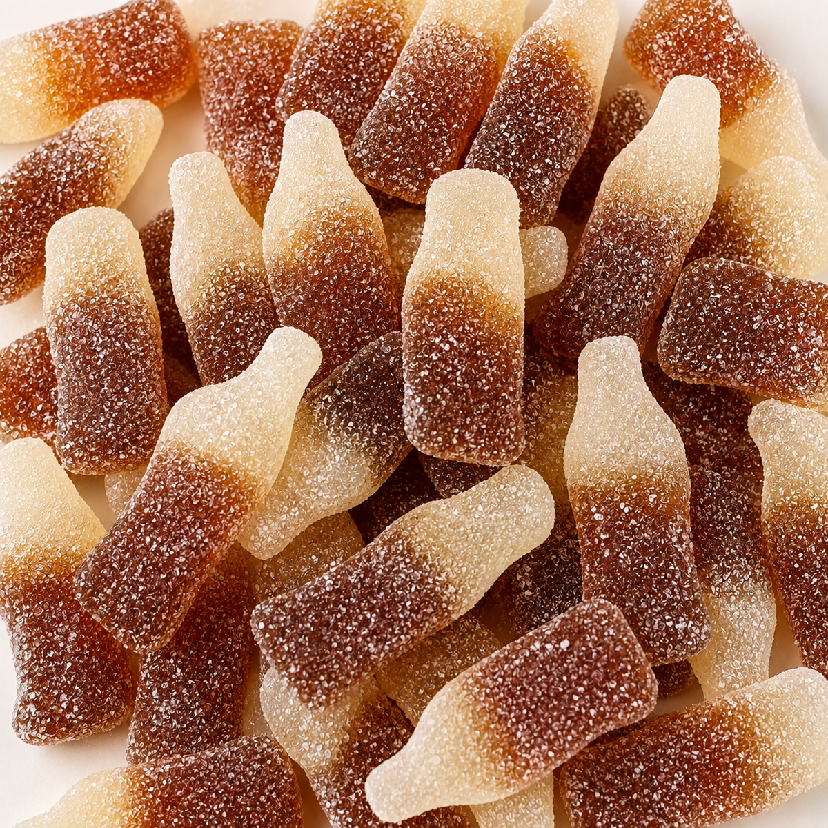 Close-up of Fizzy Cola Bottles sweets