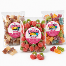 Close-up of the fixed sweets and treats included in Fizzy Pick & Mix 3-Pack – 300g