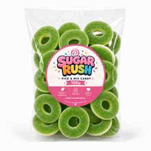 No. 12 Green Apple Rings – 100g Sugar Rush 100g bag