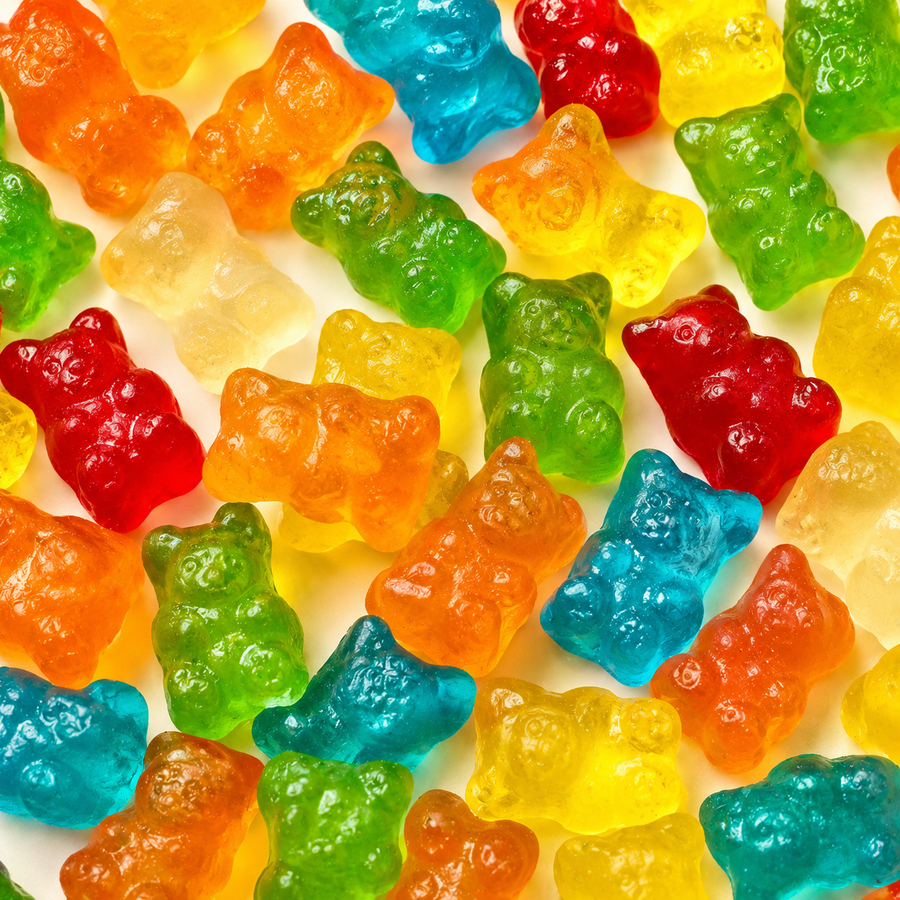 Close-up of Gummy Bears sweets