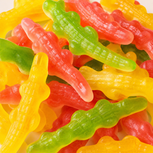 Close-up of Gummy Crocodiles sweets