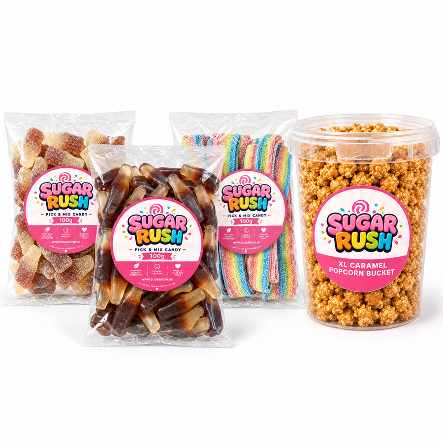 Movie Night Bundle by Sugar Rush with its fixed bundle contents on a white background