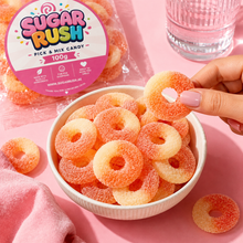 Peach Rings sweets in a Sugar Rush snacking scene