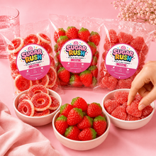 Red Pick & Mix 3-Pack – 300g styled for a Sugar Rush sharing moment
