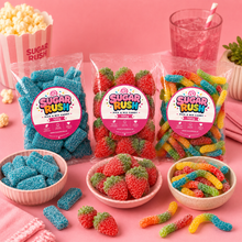 Sour Pick & Mix 3-Pack – 300g styled for a Sugar Rush sharing moment