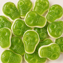 Close-up of Sour Skulls sweets