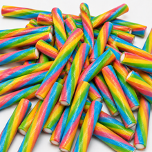 Close-up of Rainbow Filled Pencils sweets
