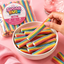 Sour Rainbow Filled Pencils sweets in a Sugar Rush snacking scene