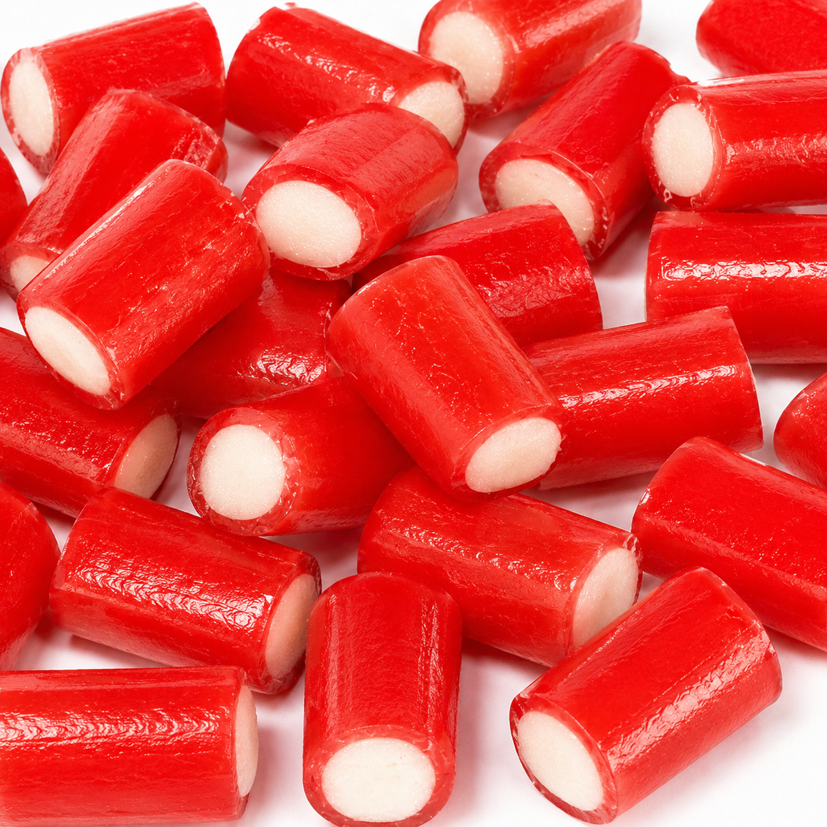 Close-up of Strawberry Filled Bites sweets