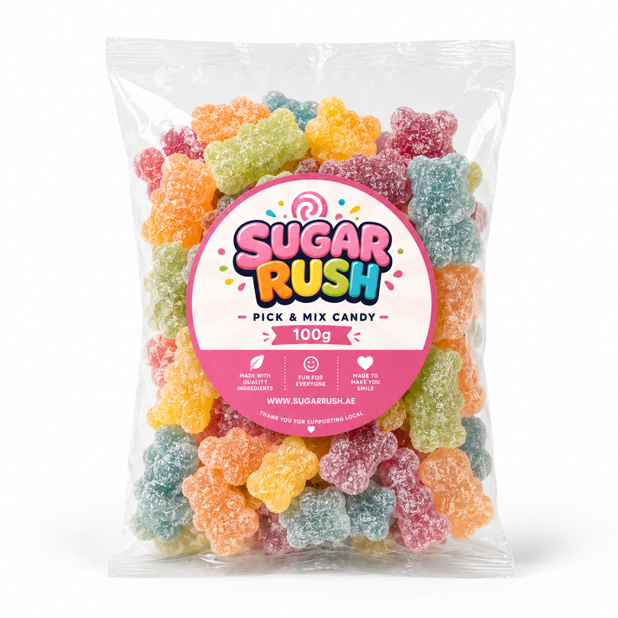 No. 15 Fizzy Bears – 100g Sugar Rush 100g bag