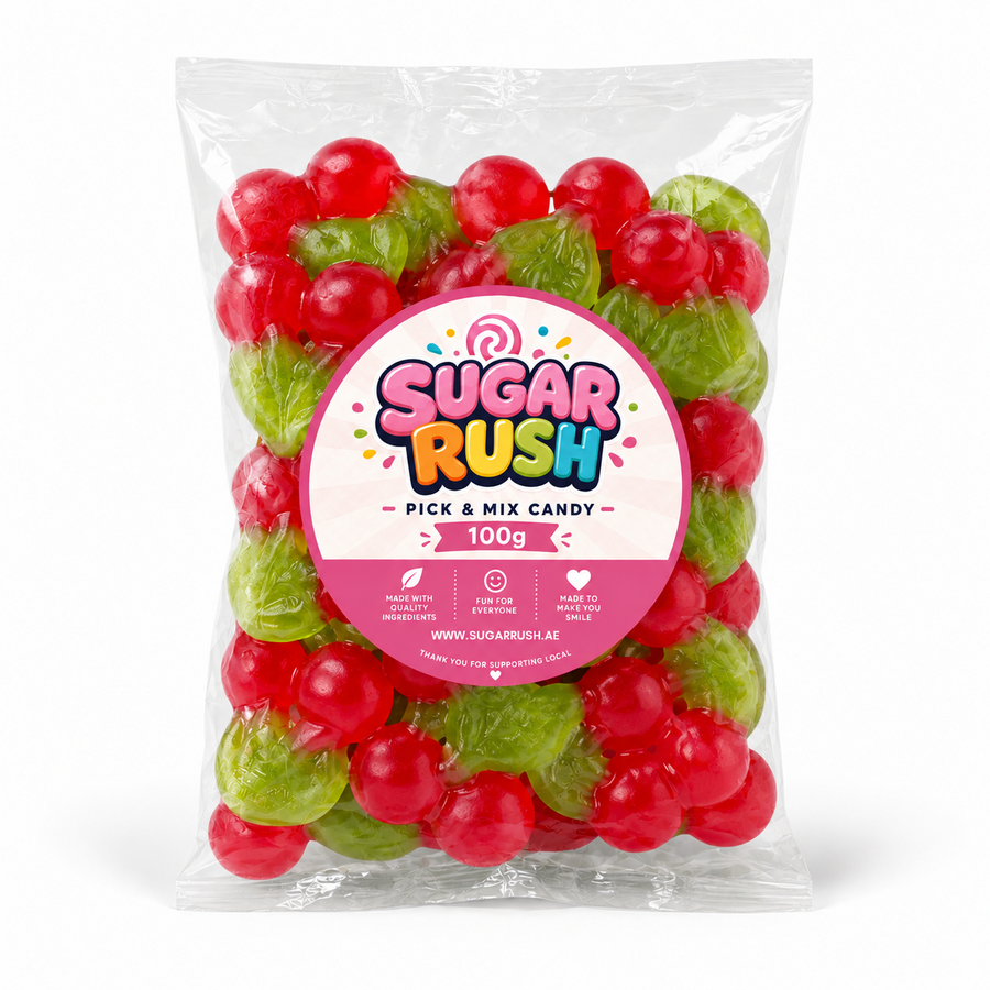 No. 21 Gummy Cherries – 100g Sugar Rush 100g bag