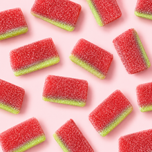 Overhead arrangement of Filled Watermelon sweets