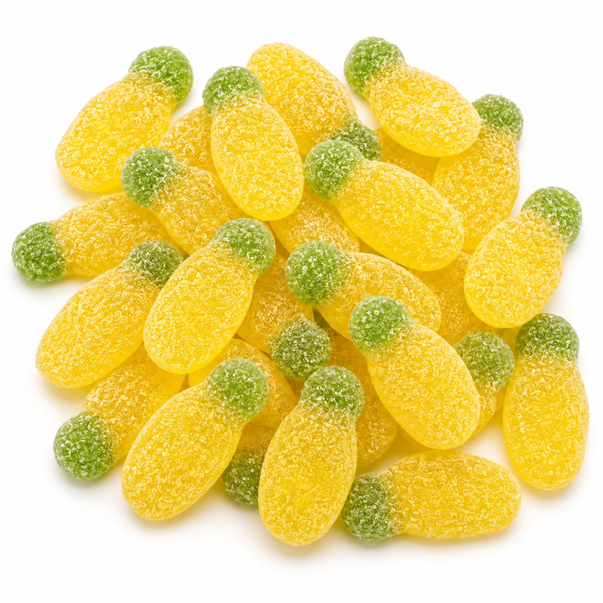 Close-up of Sour Pineapples sweets